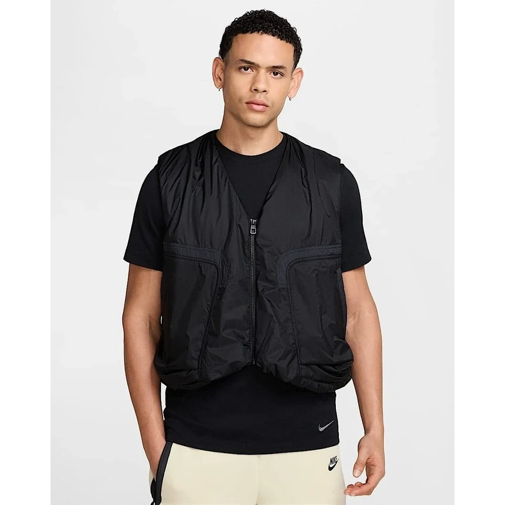 Nike Tech Woven Vest HM4262-010 Black Men's Large Loose Fit